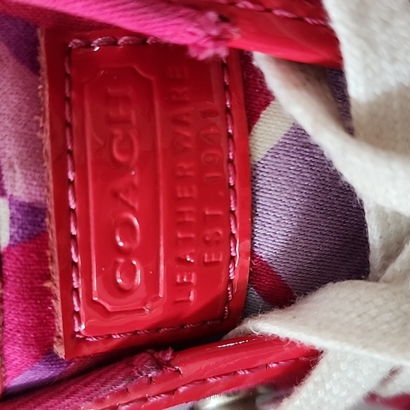 Coach Women's Barrett Pink and Purple Sneaker Size 8 Preowned - Picture 6 of 12